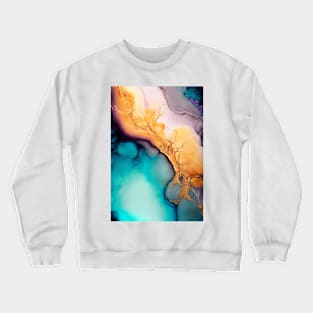 Sweet Splash - Abstract Alcohol Ink Resin Art Crewneck Sweatshirt